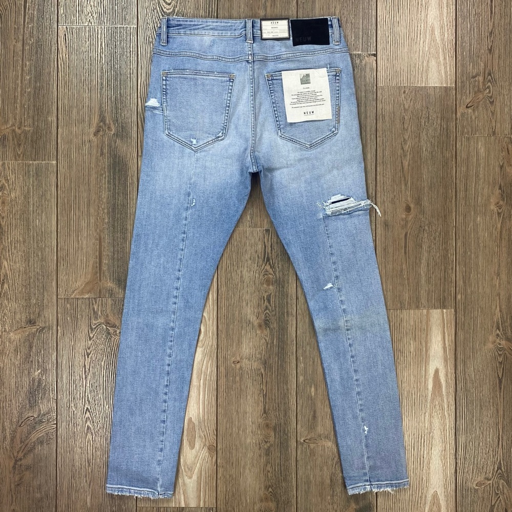 NEUW Denim Rebel Skinny Distressed Jeans Size 32x32 - Picture 6 of 12